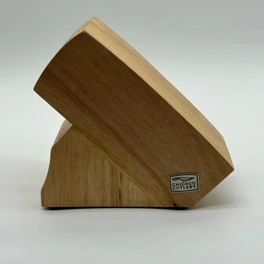 Chicago Cutlery 14 Slot Wood Knife Block‎ Only Counter Top Wooden Knife Holder